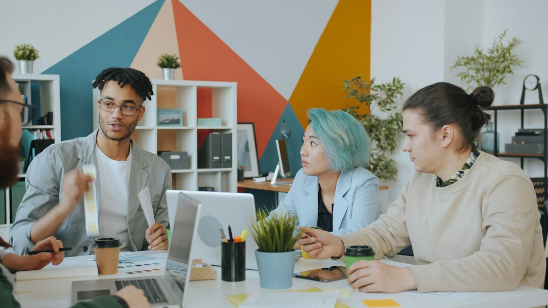 diverse team brainstorming